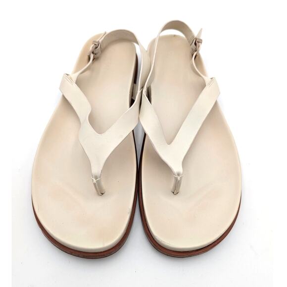 Open Edit Delphi Thong Sandal Women's Adjustable Ivory Cream Size US9M EU39.5 - Picture 10 of 12